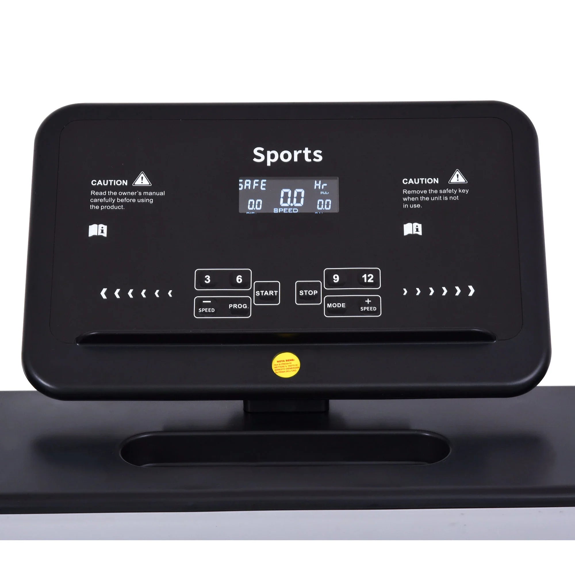 HOMCOM elektrisch loopband opvouwbaar lcd-scherm 12 programma's