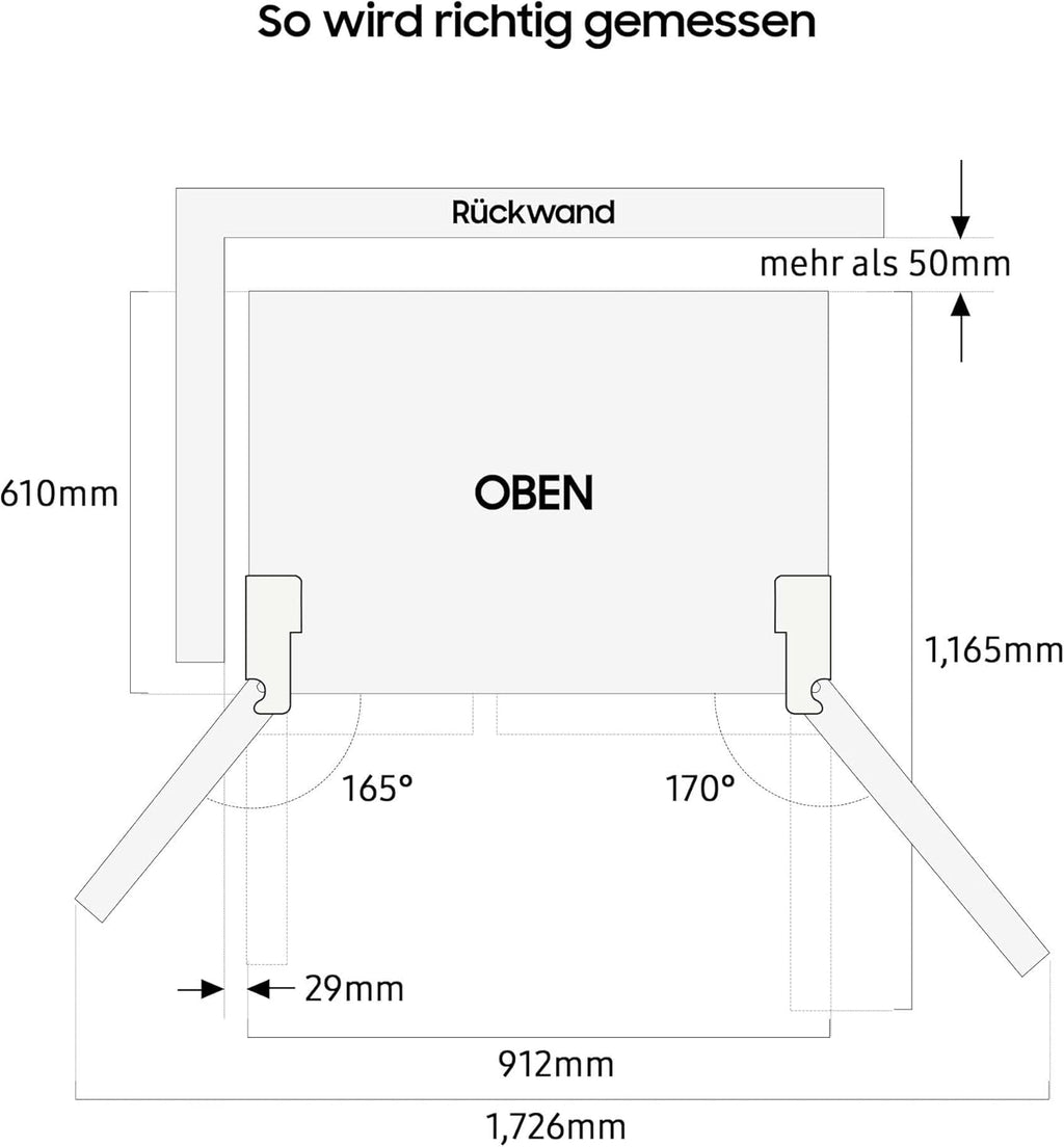 Samsung RS64DG53R3B1EF Amerikaanse koelkast, 178 cm, 628 l, SmartThings AI Energy Mode, ijs- en waterdispenser, Slim Ice Maker, Premium Black Steel