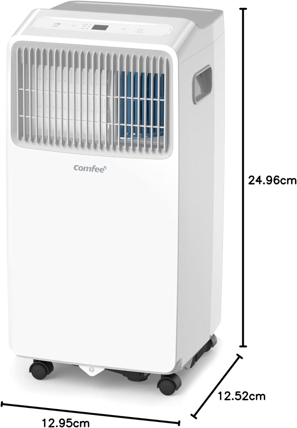 Comfee Mobiele Airco MPPH-09CRN7, 9000 BTU 2,6kW, Koelen&Ventileren&Ontvochtigen, Ruimtegrootte tot 88m³(33㎡), Mobiele Airconditioner met Afvoerslang