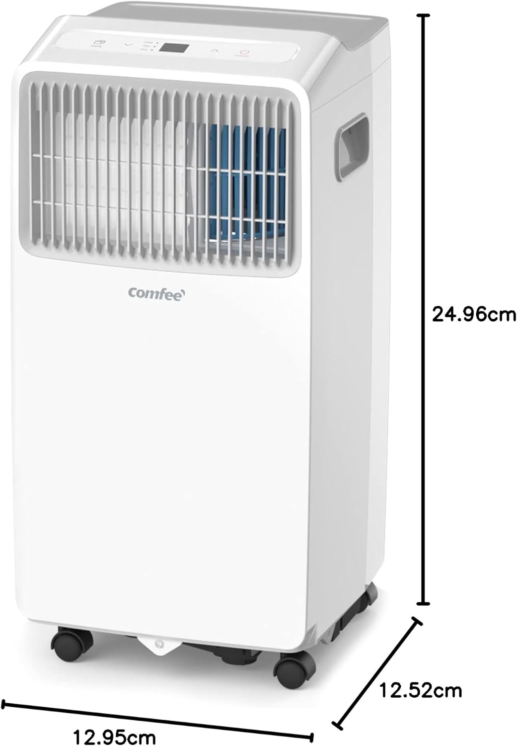 Comfee Mobiele Airco MPPH-09CRN7, 9000 BTU 2,6kW, Koelen&Ventileren&Ontvochtigen, Ruimtegrootte tot 88m³(33㎡), Mobiele Airconditioner met Afvoerslang