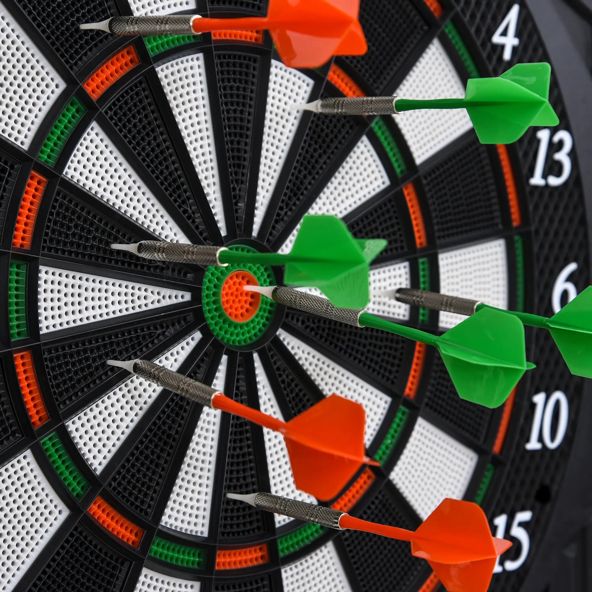 HOMCOM elektronisch dartbord 27 spellen 8 spelers