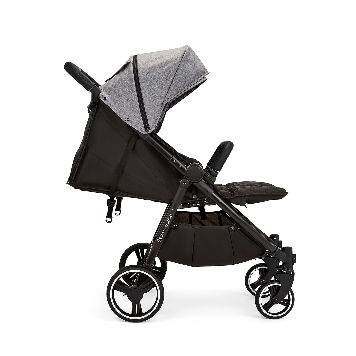 Venus Max Duo Buggy - geschikt vanaf de geboorte tot 15 kg (ongeveer 3 jaar), compacte, lichte, opvouwbare tweelingbuggy, inclusief regenhoes en voetenzak (Biscuit)