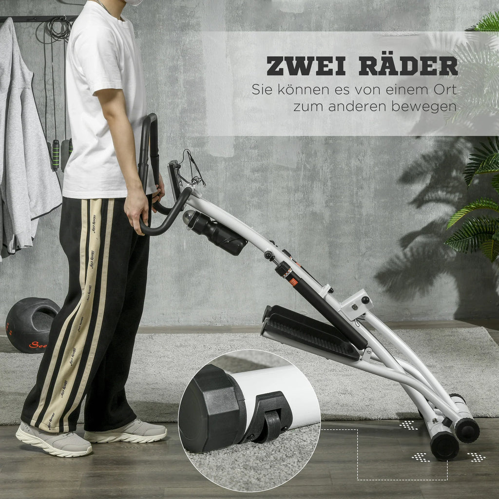 SPORTNOW Stepper met handgreep 12 weerstandsniveaus monitorweergave