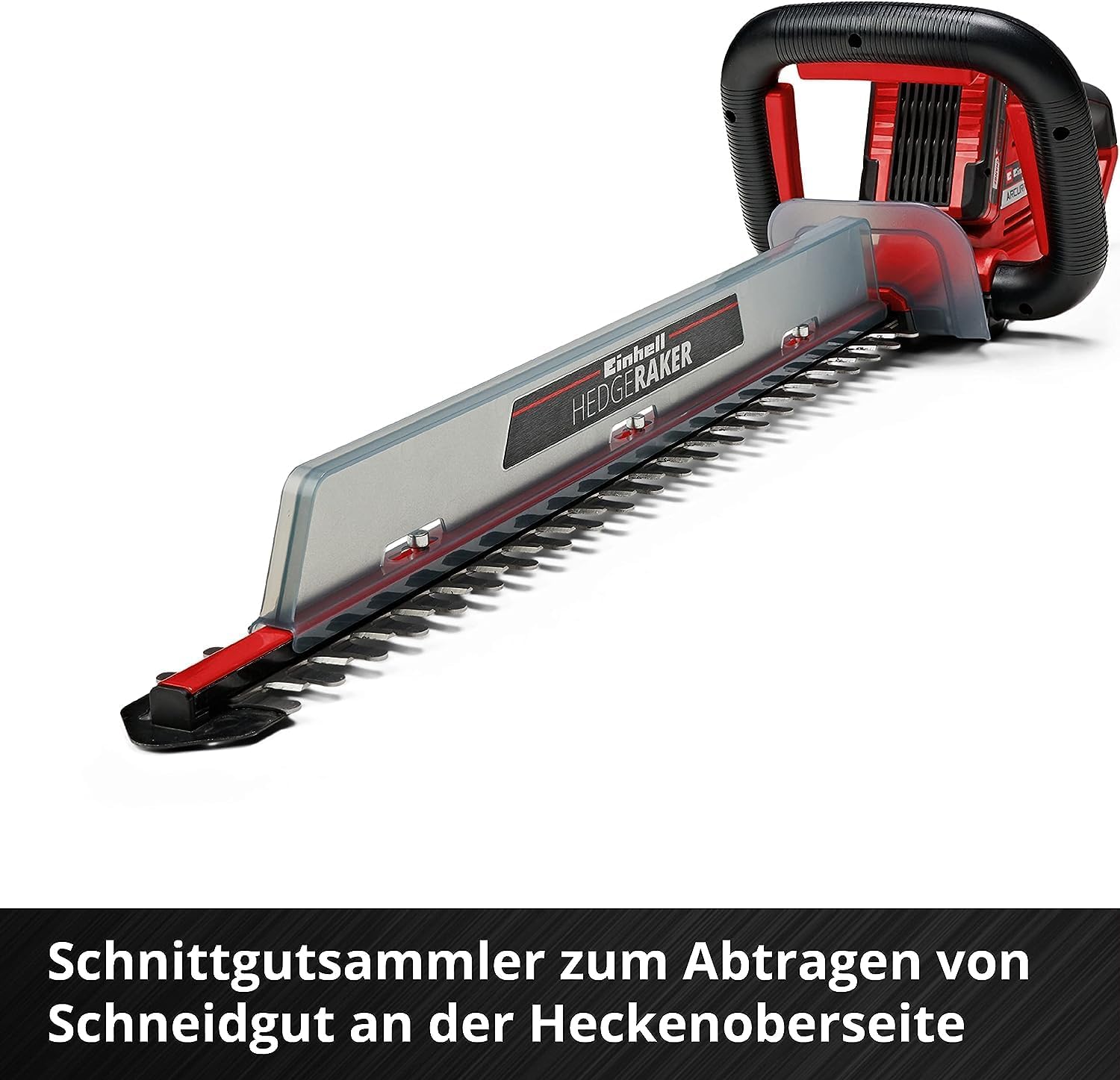Einhell Accu-heggenschaar ARCURRA 18/55 Power X-Change (18 V, 55 cm snijlengte, 18 mm tandafstand, incl. snoeiafvalvanger, smalle frontgreep, zonder accu)