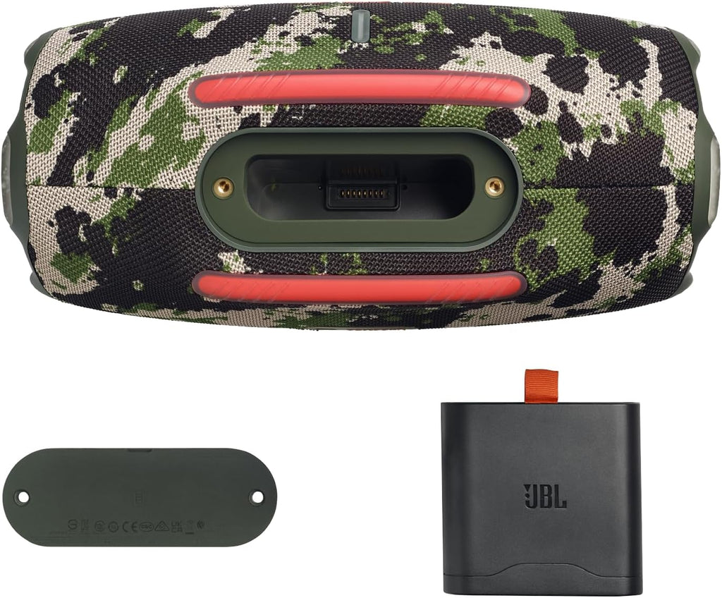 JBL Xtreme 4 Muziekbox in Camouflage – Draagbare Bluetooth-speaker met diepe bas, AI Sound Boost en geïntegreerde powerbank – Water- en stofbestendig – 24 uur afspeeltijd