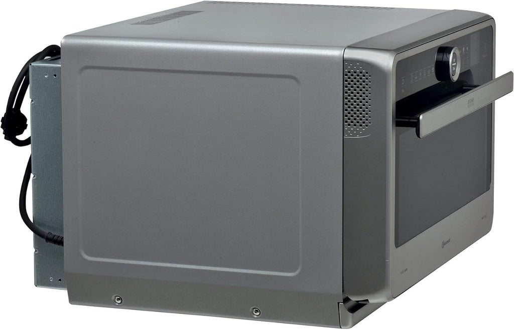 Bauknecht Jet Chef MW 179 IN Rvs 5-in-1 Multifunctionele Magnetron/ 1000 W/ 33 L Gaarruimte/Hete lucht 1500 Watt/ Kwartsgrill 1200 W/DualCrisp/ Stoomkoken/Smelt- en Snelontdooifunctie