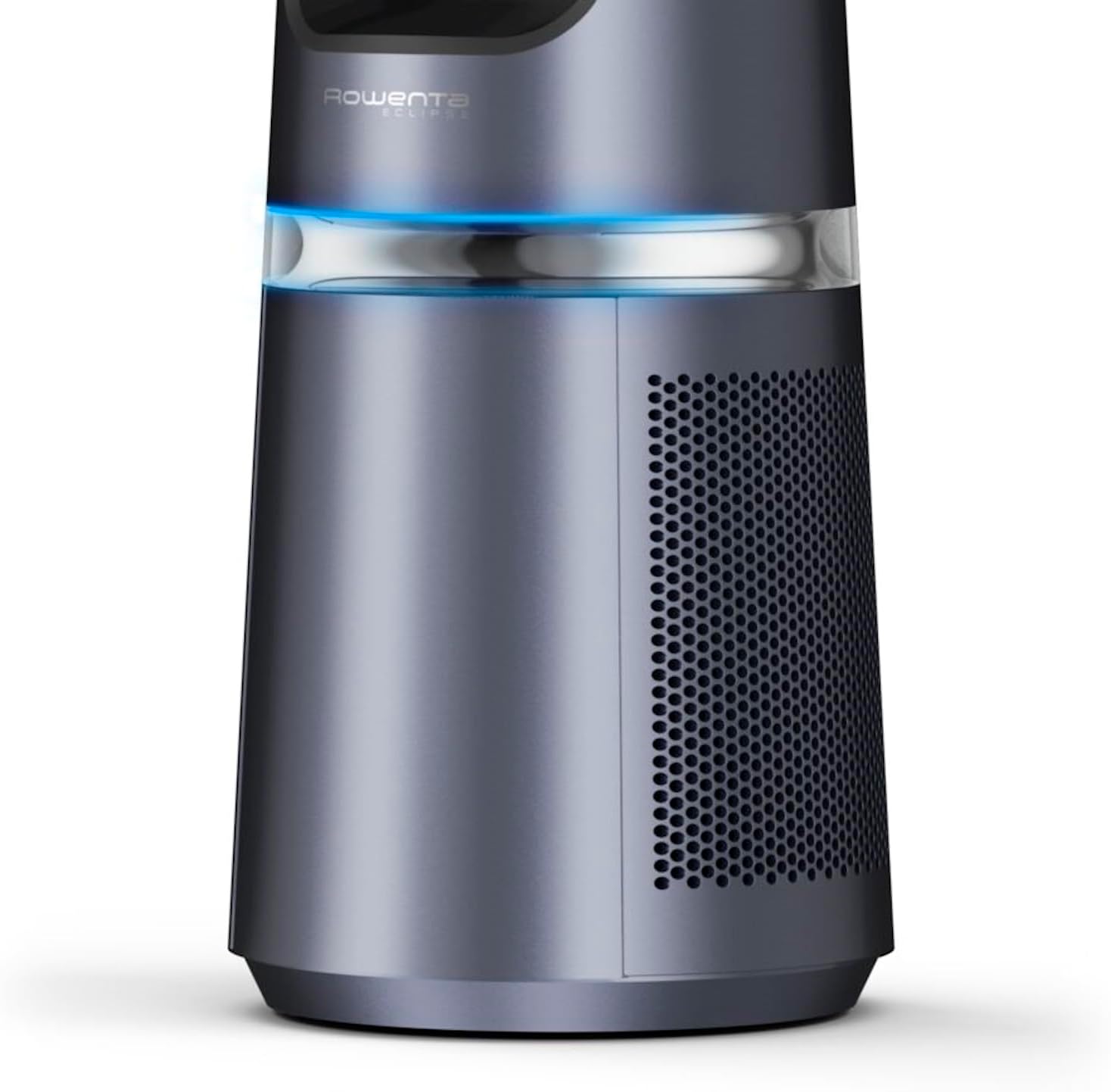 Rowenta QU5062 Eclipse 3in1 Luchtreiniger, ventilator, kachel, filtert 99,9% van de deeltjes, voor kamers tot 30 m2, snelle verwarming tot 35°C, automatische dag- en nachtmodus, zwart/grijs