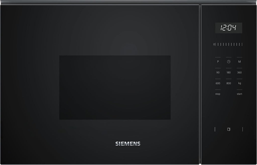 Siemens BF525LMB1 iQ500, inbouwmagnetron, 59 x 38 cm, 800W, 20L inhoud roestvrij staal, 25,5 cm draaiplateau, touchControl bediening, hydrolytische reinigingshulp, cookControl 7 automatische programma's, zwart