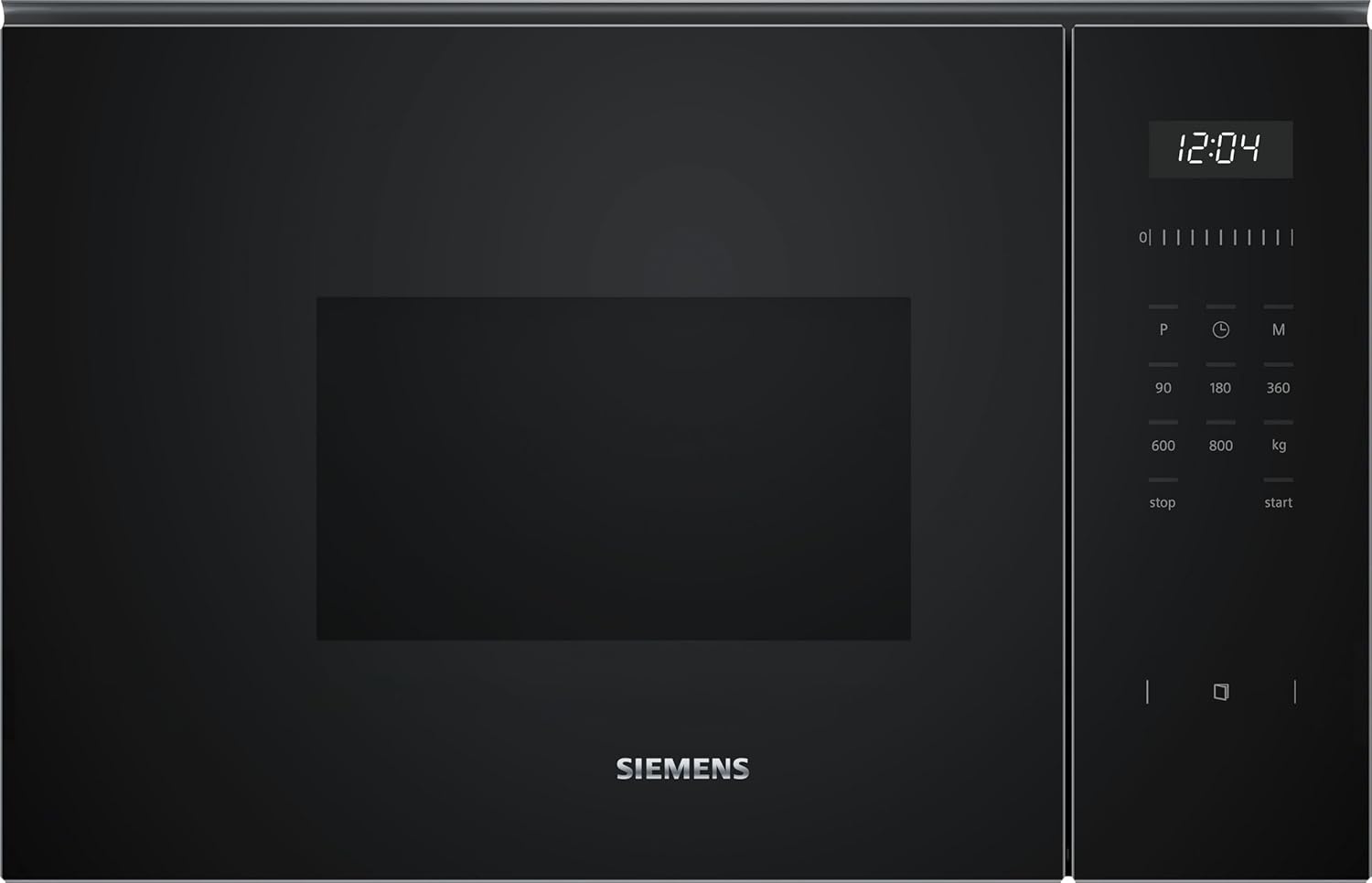 Siemens BF525LMB1 iQ500, inbouwmagnetron, 59 x 38 cm, 800W, 20L inhoud roestvrij staal, 25,5 cm draaiplateau, touchControl bediening, hydrolytische reinigingshulp, cookControl 7 automatische programma's, zwart