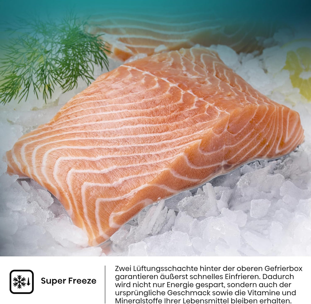 Hisense RB327N4AD2 koel-vriescombinatie/ NoFrostPlus/ Multiflow 360°/ HolidayMode/ FreshZone/ 182,4 cm/ koelgedeelte 171 l/ vriesgedeelte 85 l/ 41 dB/ 287 kWh/ jaar/ roestvrijstalen look