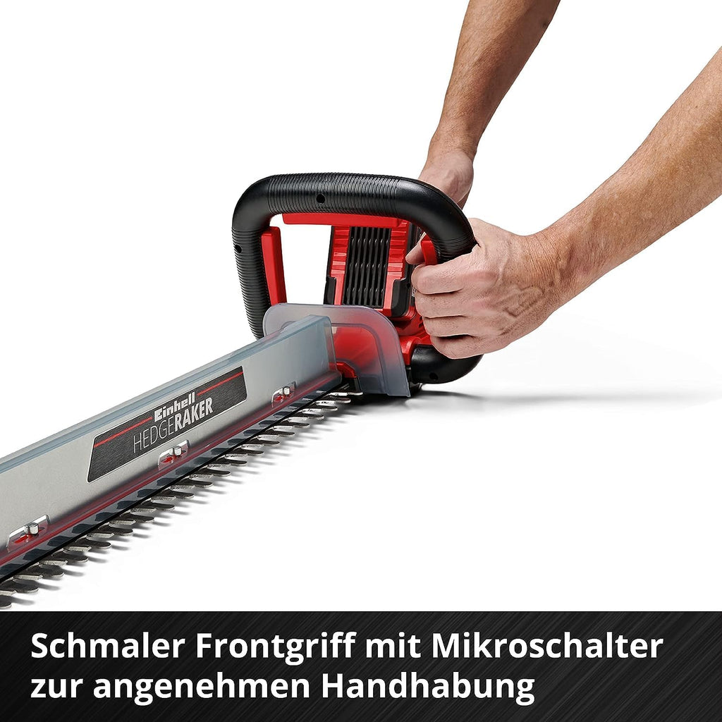 Einhell Accu-heggenschaar ARCURRA 18/55 Power X-Change (18 V, 55 cm snijlengte, 18 mm tandafstand, incl. snoeiafvalvanger, smalle frontgreep, zonder accu)