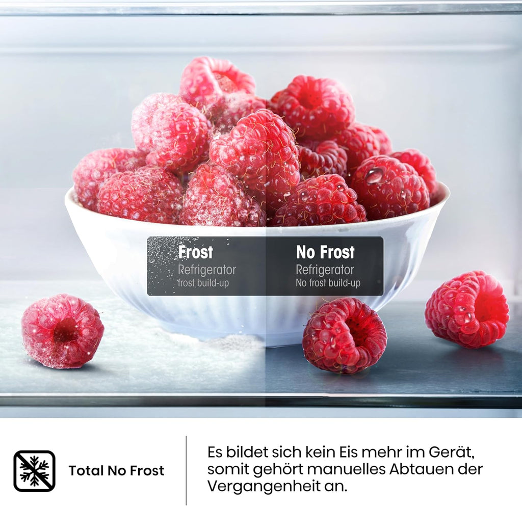 Hisense FV191N4AW2 Vriezer/ TotalNoFrost/ SuperFreeze/ Deuralarm/ Multiflow 360°/ BigBox/ 143,4 cm/ Vriesgedeelte 147 l/ 41 dB/ 205 kWh/Wit