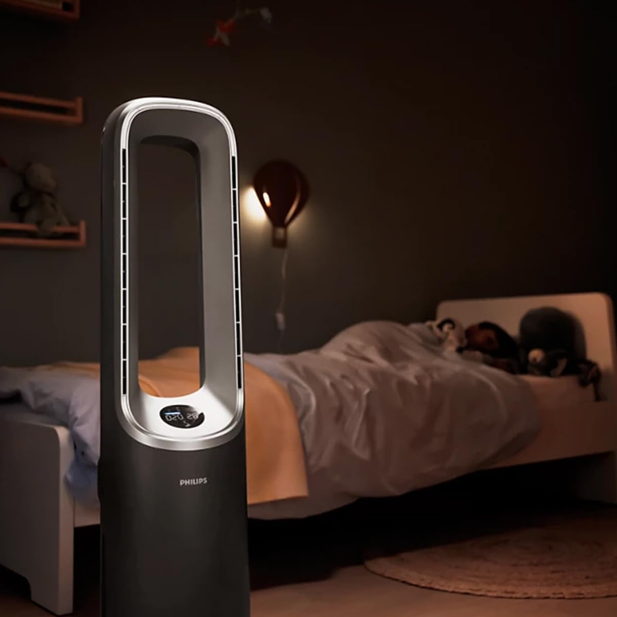 Philips Air Performer 2-in-1: Luchtzuiveraar en Ventilator - Reinigt 70 m², Verwijdert 99,97% van allergenen en verontreinigende stoffen. HEPA-filter, Slimme sensoren, Alexa, App. (AMF765/10)