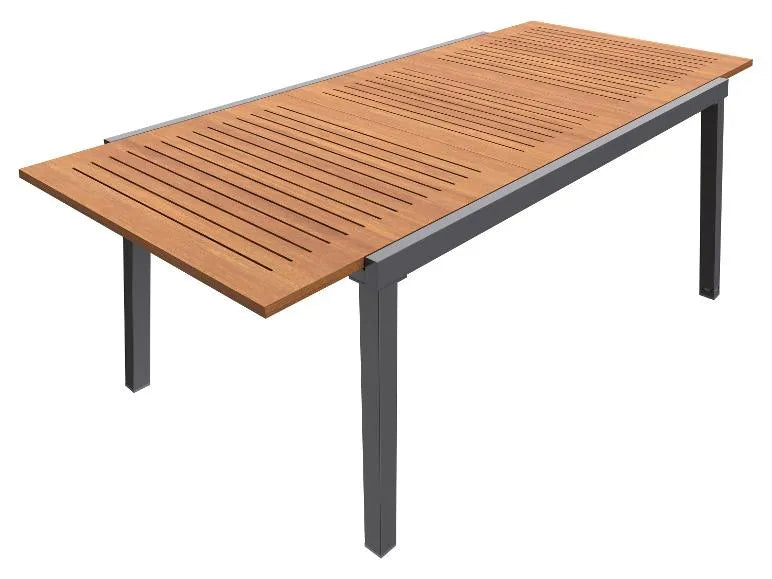 Geflecht-Set »Valencia«, 9-teilig - Ausziehtisch & 8 Klappsessel, braun