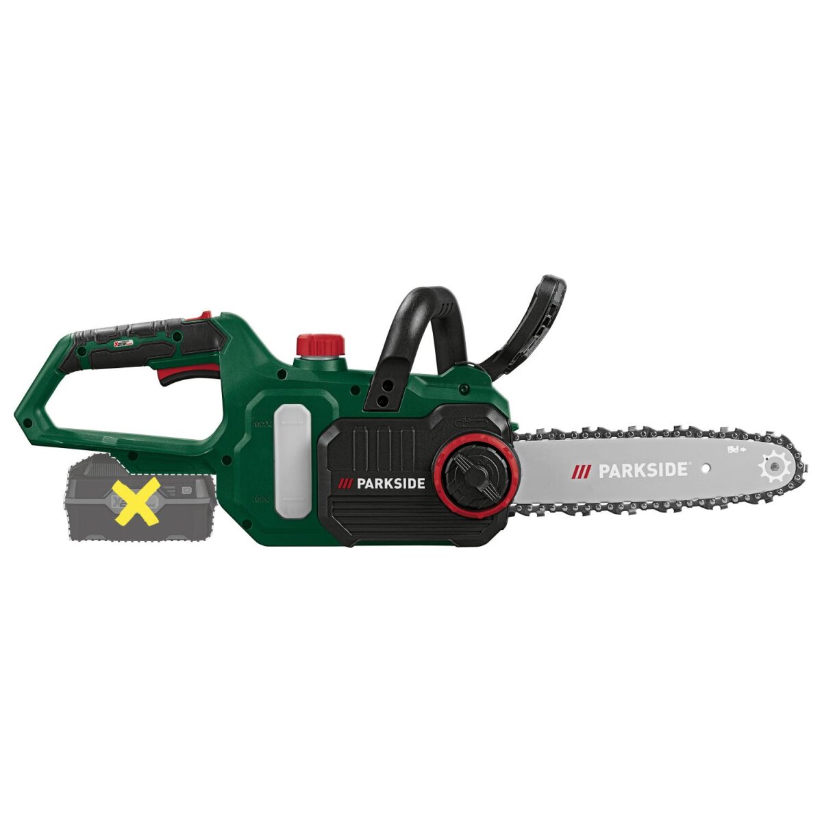 PARKSIDE® 20 V accu-kettingzaag »PAKS 20-Li E5«, zonder accu en oplader - B-keus als nieuw