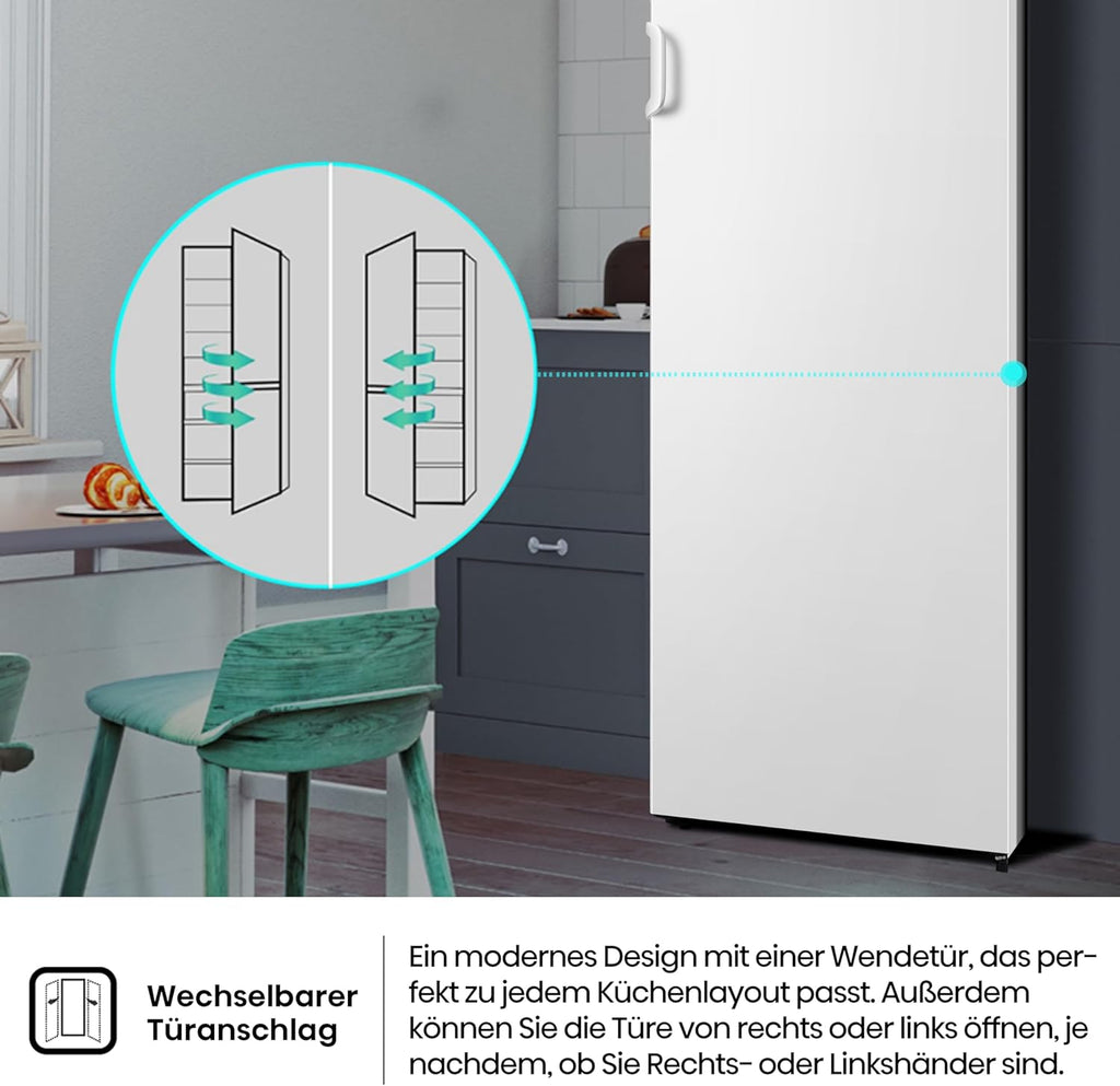 Hisense FV191N4AW2 Vriezer/ TotalNoFrost/ SuperFreeze/ Deuralarm/ Multiflow 360°/ BigBox/ 143,4 cm/ Vriesgedeelte 147 l/ 41 dB/ 205 kWh/Wit