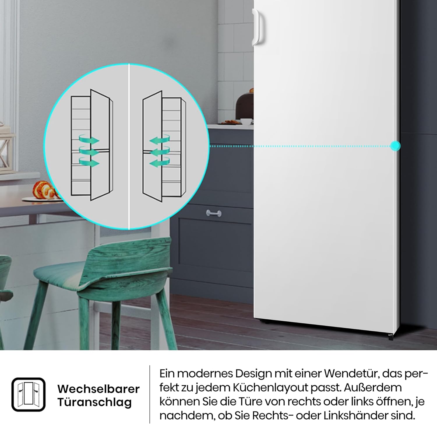 Hisense FV191N4AW2 Vriezer/ TotalNoFrost/ SuperFreeze/ Deuralarm/ Multiflow 360°/ BigBox/ 143,4 cm/ Vriesgedeelte 147 l/ 41 dB/ 205 kWh/Wit