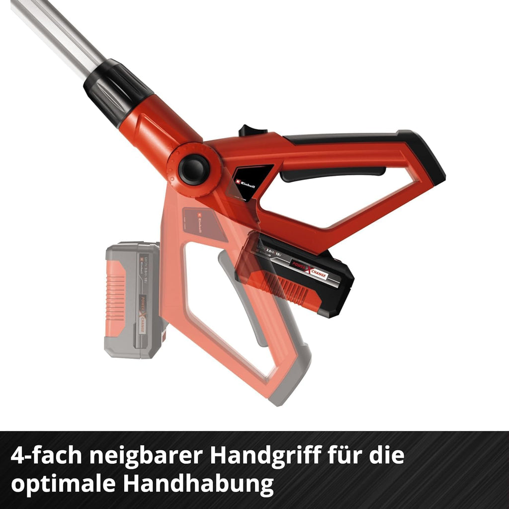 Einhell Accu-Telescoopheggenschaar GE-HH 18/45 Li T-Solo Power X-Change (Li-Ion, 18 V, 45 cm zwaardlengte, messen van diamantgeslepen staal, zonder accu en lader)