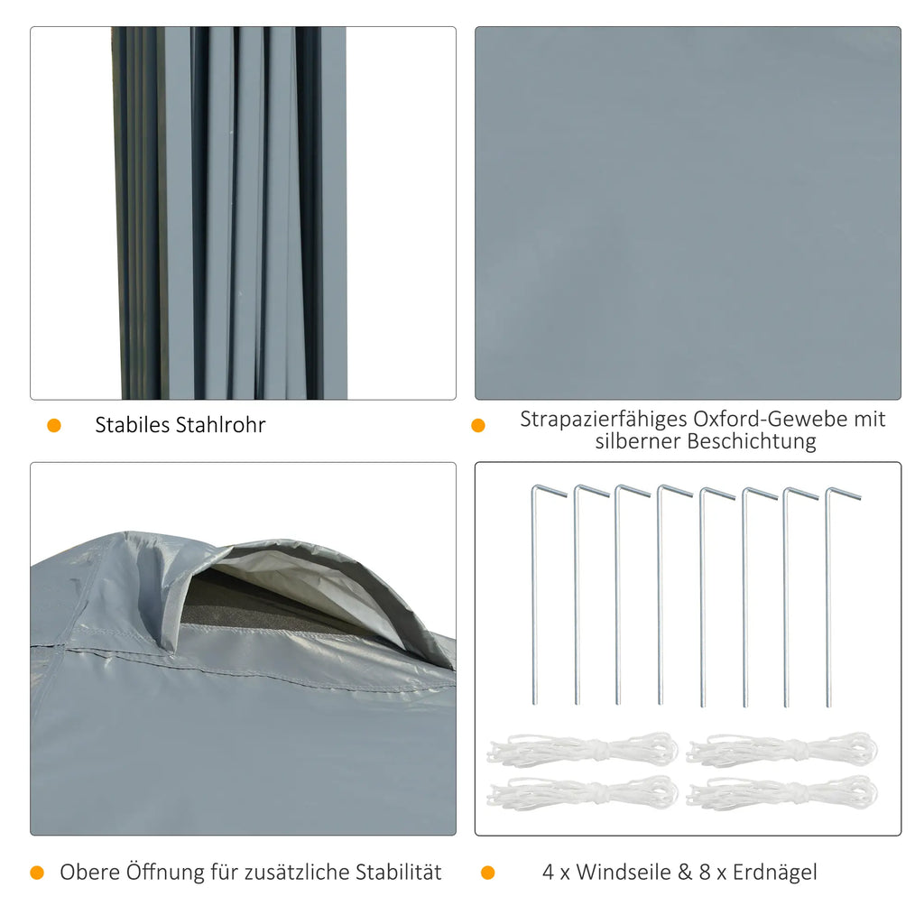 Outsunny Paviljoen 3x3 m waterdicht & opvouwbaar
