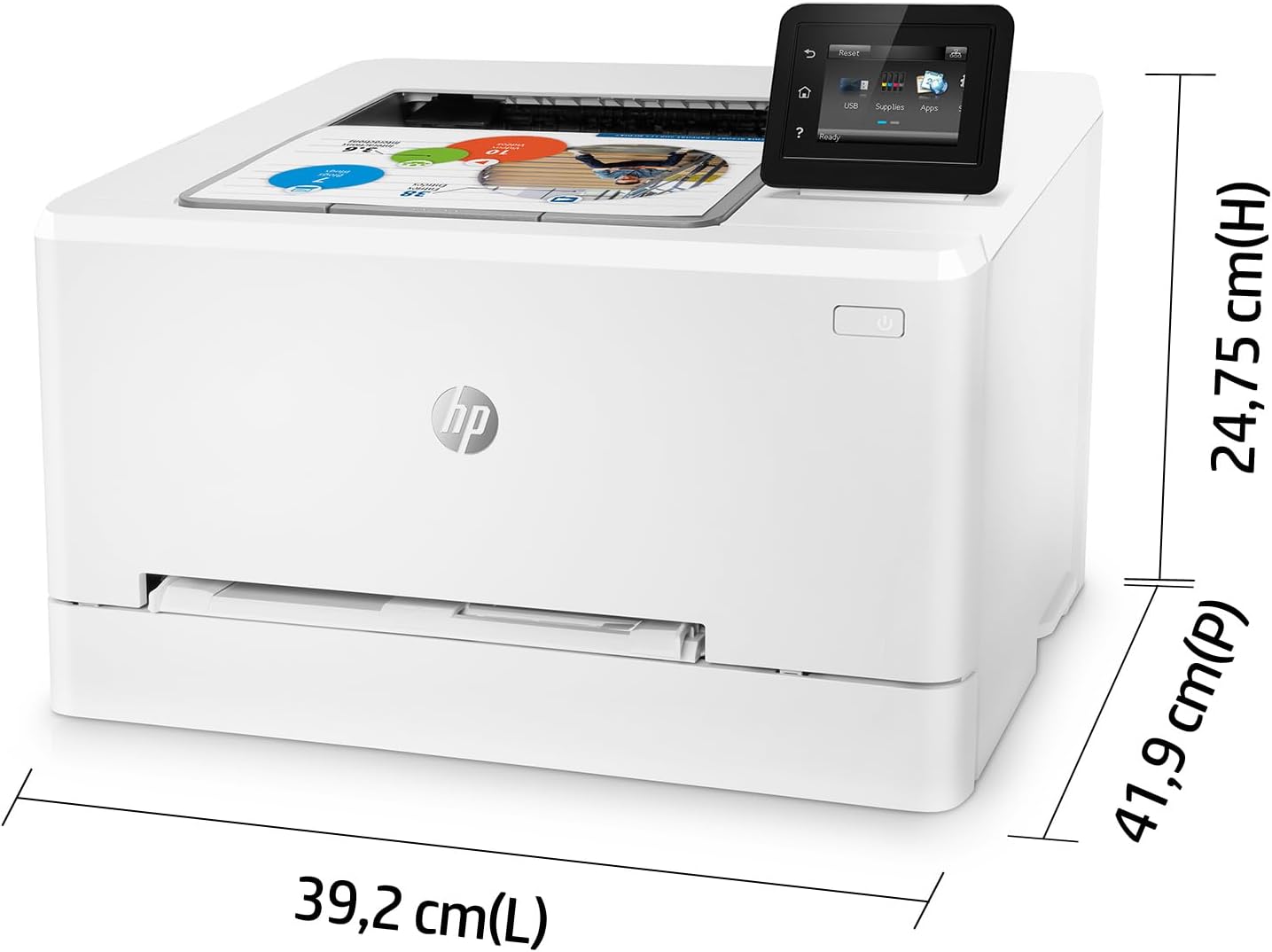 HP Color LaserJet Pro MFP 3302fdwg multifunctionele kleurenlaserprinter, fax, automatisch dubbelzijdig afdrukken, touchscreen, wifi, ethernet, USB, HP Wolf Pro Security