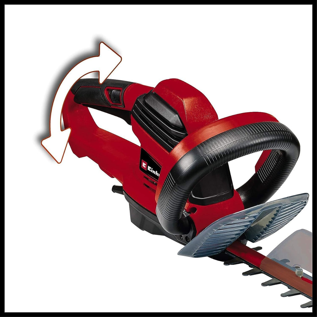 Einhell elektrische heggenschaar GE-EH 7067 (700 W, messen van geslepen en diamantgeslepen staal, metalen tandwielen, stootbescherming, incl. koker)
