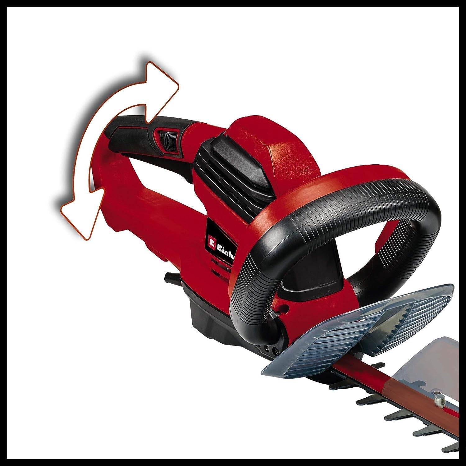 Einhell elektrische heggenschaar GE-EH 7067 (700 W, messen van geslepen en diamantgeslepen staal, metalen tandwielen, stootbescherming, incl. koker)