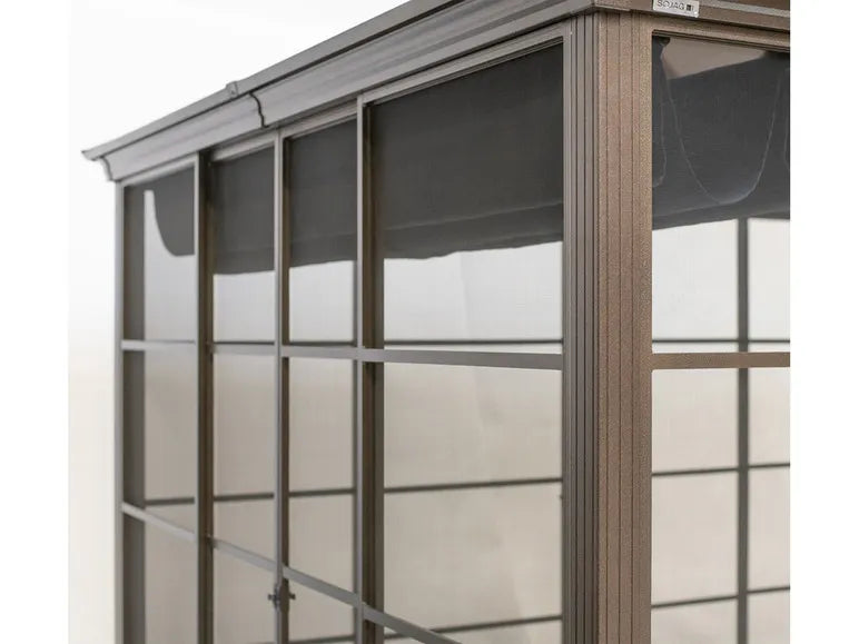 SOJAG Canada Paviljoen "Castel", van aluminium, incl. zonnedoek en insectenhor, brons