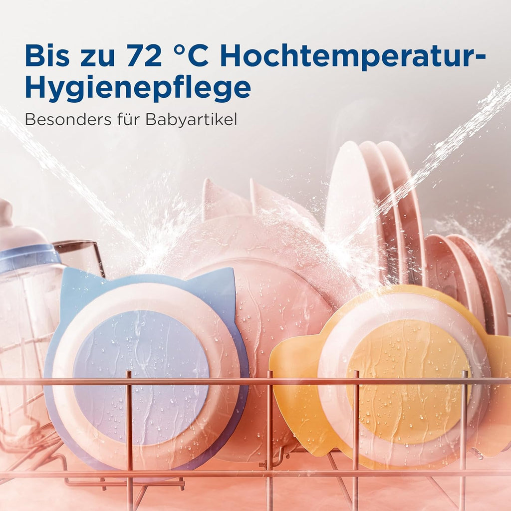 Gudsunal Tafelvaatwasser, Mini vaatwasser met 7L watertank, geen wateraansluiting, 6 programma's, 72°C hoge temperatuur hygiëne, hybride drogen & onderhoudsfunctie, kleine vaatwasser voor op de camping