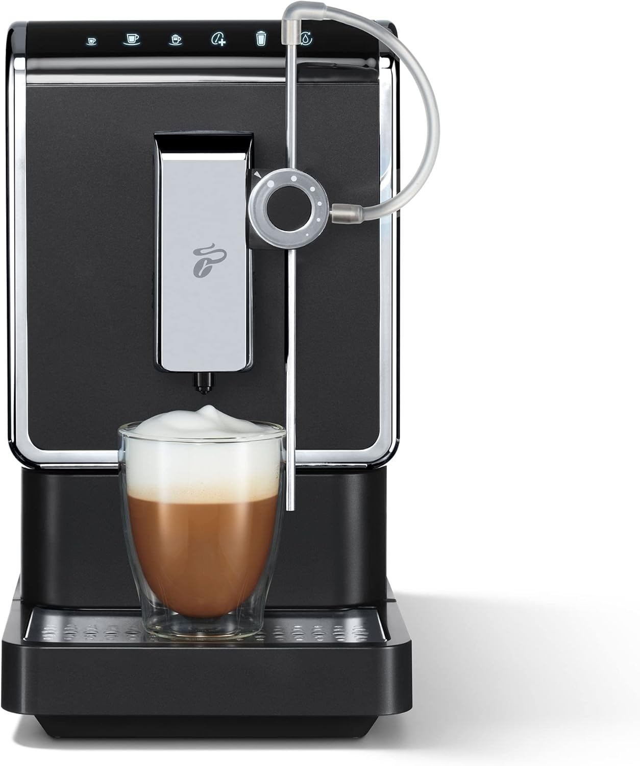 Tchibo volautomatisch koffiezetapparaat Esperto Pro met One Touch-functie voor Caffè Crema, espresso en melkspecialiteiten, antraciet