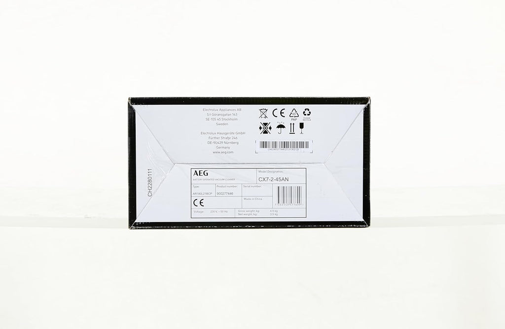 AEG Ergorapido CX7-2-45AN 2-in-1 Accu steelstofzuiger / zakloos / dierenharenborstel / tot 45 min. looptijd / vrijstaand / 180° draaibaar mondstuk / borstelreinigingsfunctie / LED-verlichting / rood / Exclusief bij Amazon