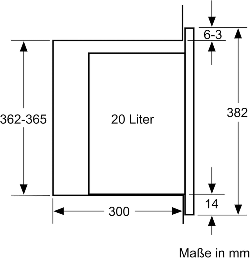 Siemens BF525LMB1 iQ500, inbouwmagnetron, 59 x 38 cm, 800W, 20L inhoud roestvrij staal, 25,5 cm draaiplateau, touchControl bediening, hydrolytische reinigingshulp, cookControl 7 automatische programma's, zwart