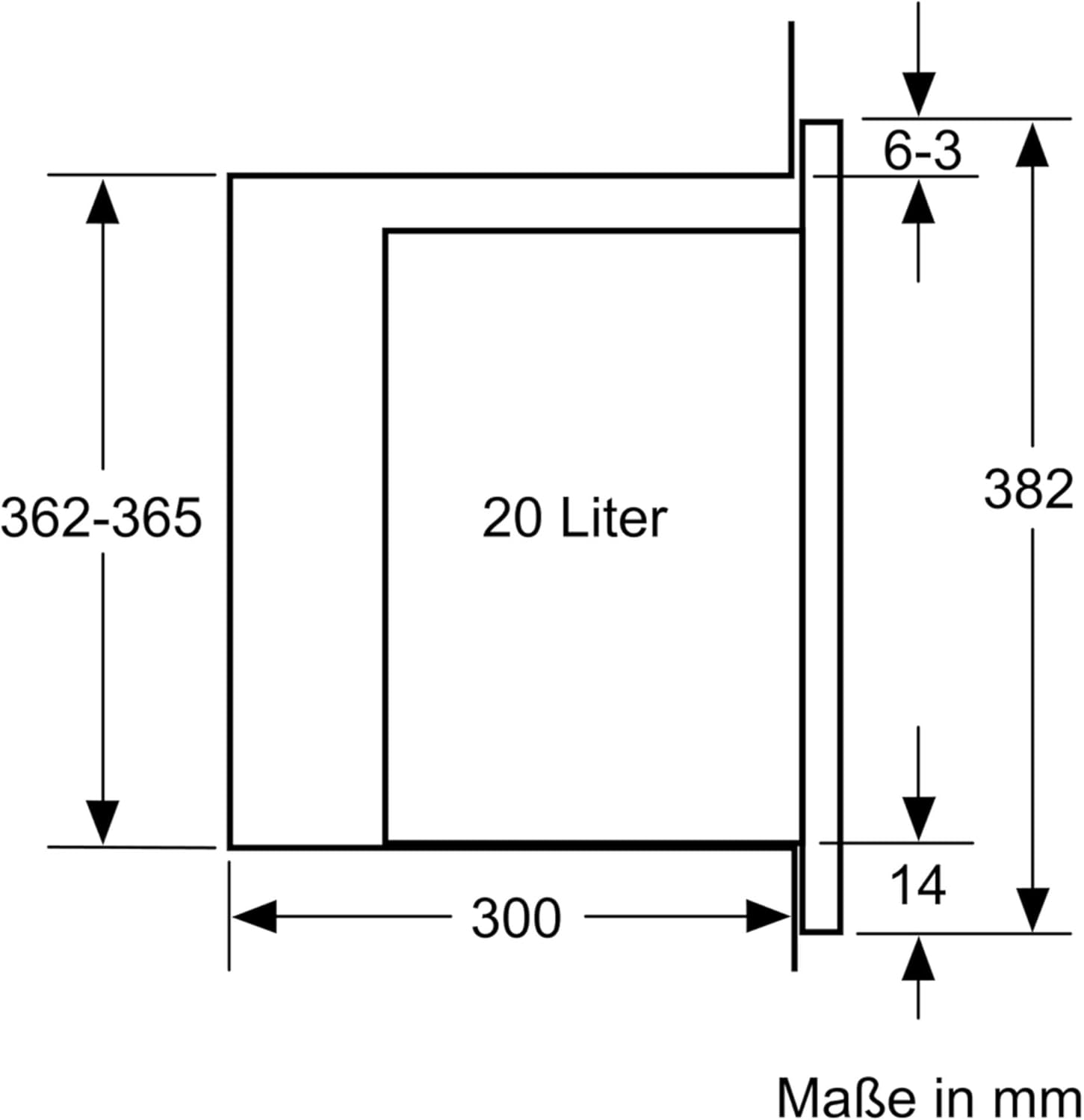 Siemens BF525LMB1 iQ500, inbouwmagnetron, 59 x 38 cm, 800W, 20L inhoud roestvrij staal, 25,5 cm draaiplateau, touchControl bediening, hydrolytische reinigingshulp, cookControl 7 automatische programma's, zwart