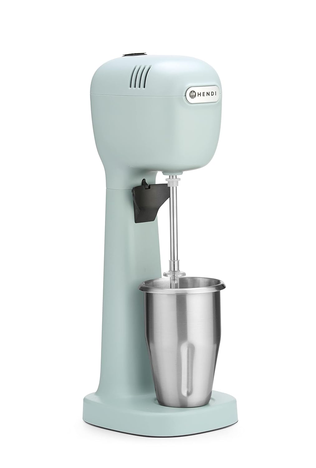 HENDI Melkshake Maker, Incl. 2 mengbekers (roestvrij staal en polycarbonaat) en 4 verwisselbare roerwerken, Drinkmixer, Frappés, Drankmixer, 230V/400W, 170x196x(H)490mm, Karamel