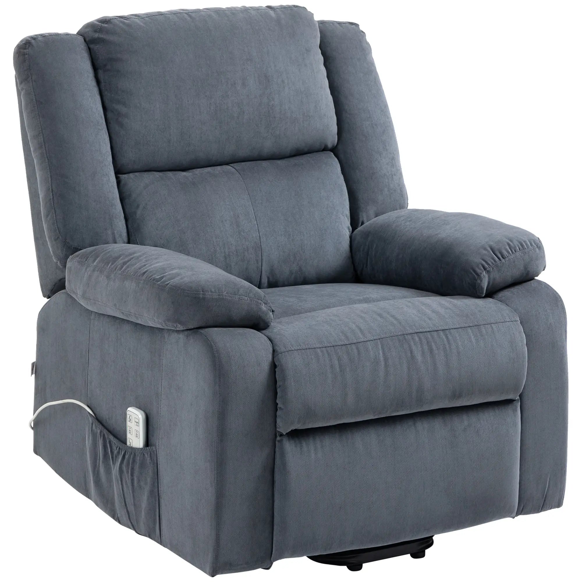 HOMCOM Sta-op stoel relaxfauteuil elektrisch met sta-ophulp