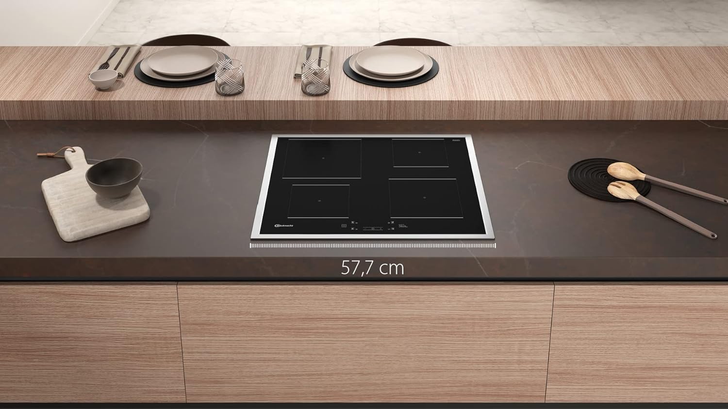 Bauknecht Inductiekookplaat BQ 2760S FT / Booster/ Touch Control /Sudderfunctie / Restwarmte-indicator/ Vlakke RVS-rand
