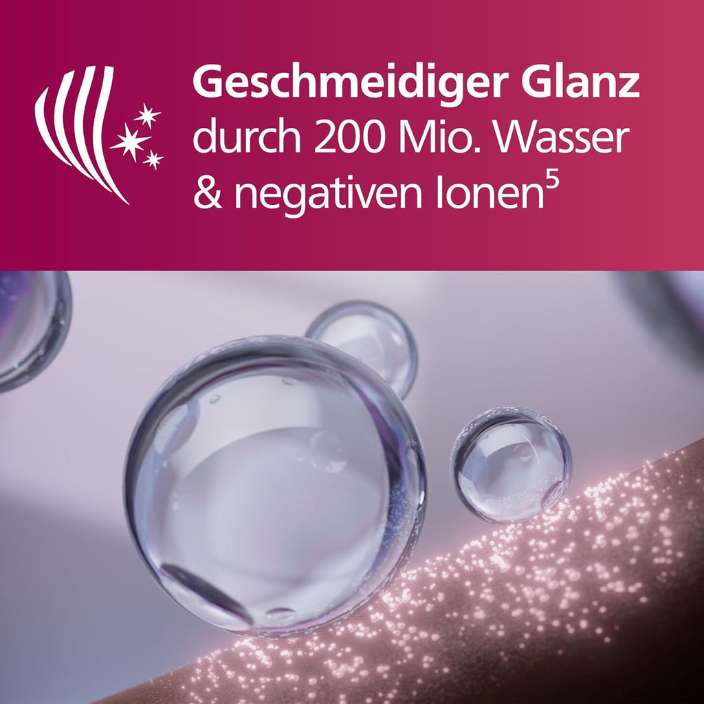 Philips Hogesnelheids-haardroger uit de 8000-serie, ThermoShield Advanced, ionisch, stylingmondstuk en diffuser, hoofdhuidverzorging, 1400 W, Rose Champagne, model BHD837/10