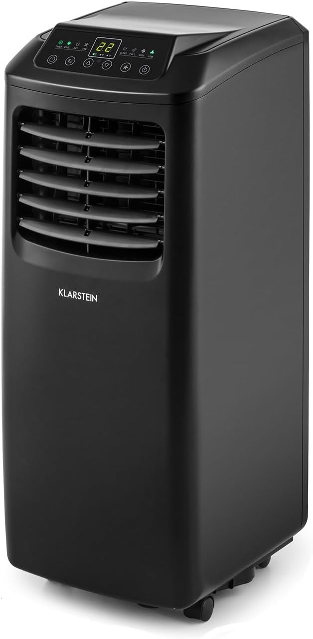 Klarstein Airconditioner, 4-in-1 Airconditioningsysteem, Luchtontvochtiger, Ventilator & Nachtmodus, Mobiele airconditioner met afvoerslang, App-bediening, Airconditioner voor ruimtes tot 44 m², 9000 BTU, Wit