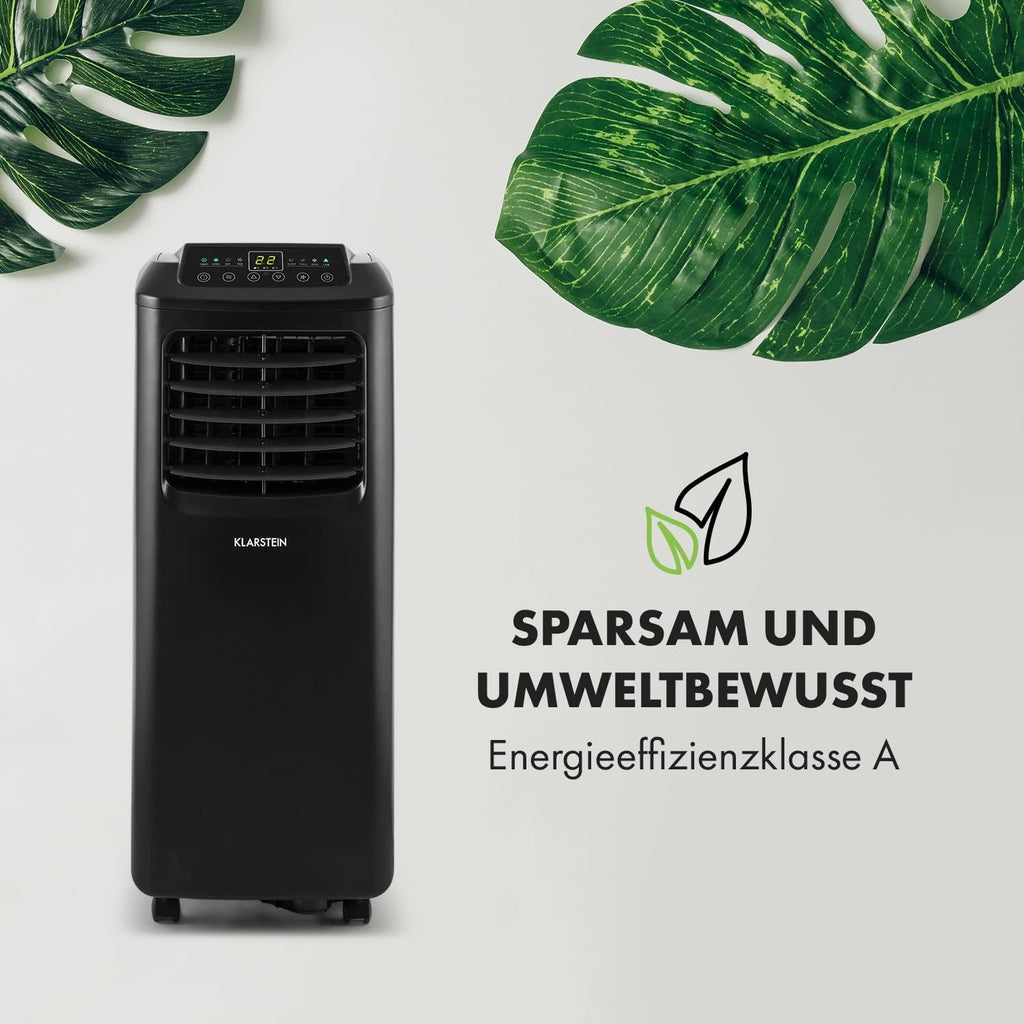 Klarstein Airconditioner, 4-in-1 Airconditioningsysteem, Luchtontvochtiger, Ventilator & Nachtmodus, Mobiele airconditioner met afvoerslang, App-bediening, Airconditioner voor ruimtes tot 44 m², 9000 BTU, Wit