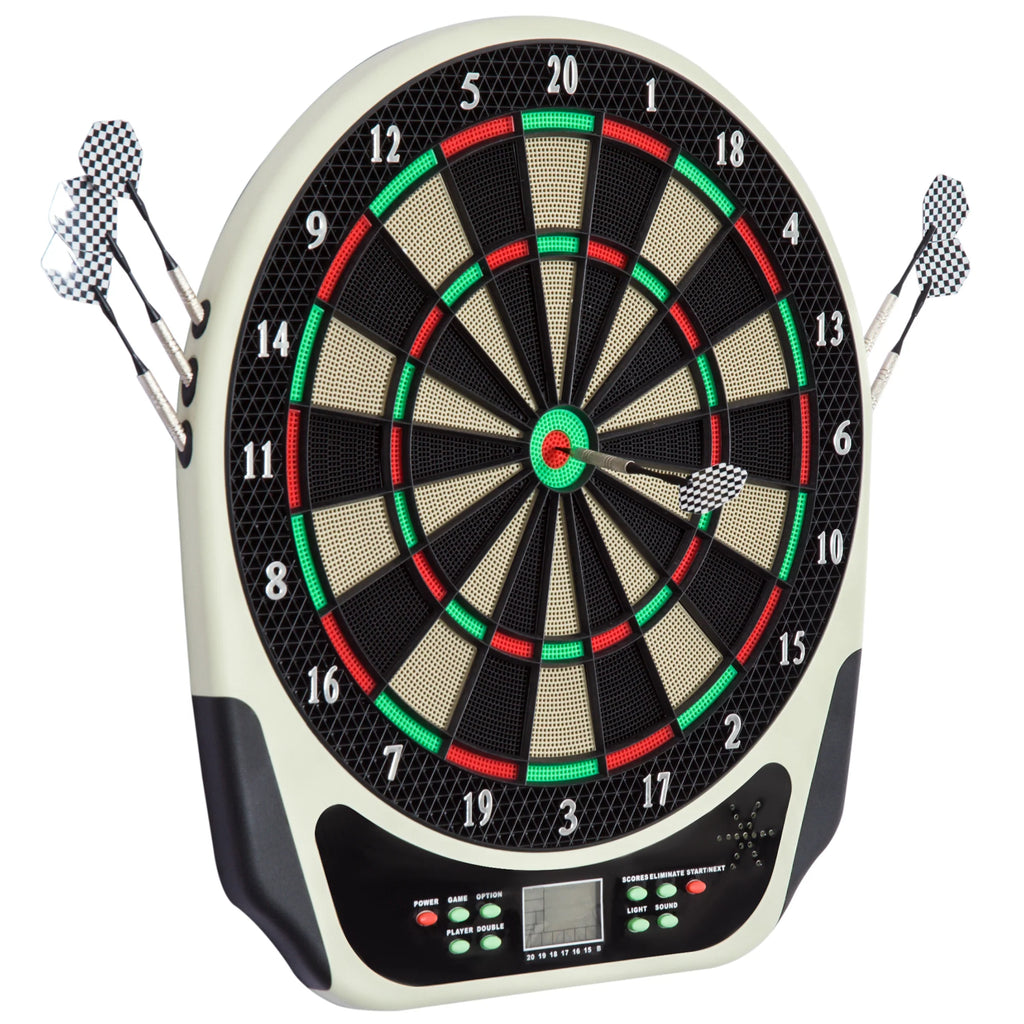 HOMCOM Elektronisch dartbord 18 spellen 8 spelers LCD display