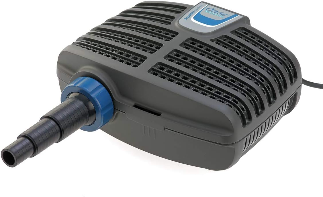 OASE 51096 Filter- en beeklooppomp AquaMax Eco Classic 5500, 5300 l/u pompcapaciteit, energiebesparende beeklooppomp, vijverpomp, filter, pomp, beekloop, donkergrijs