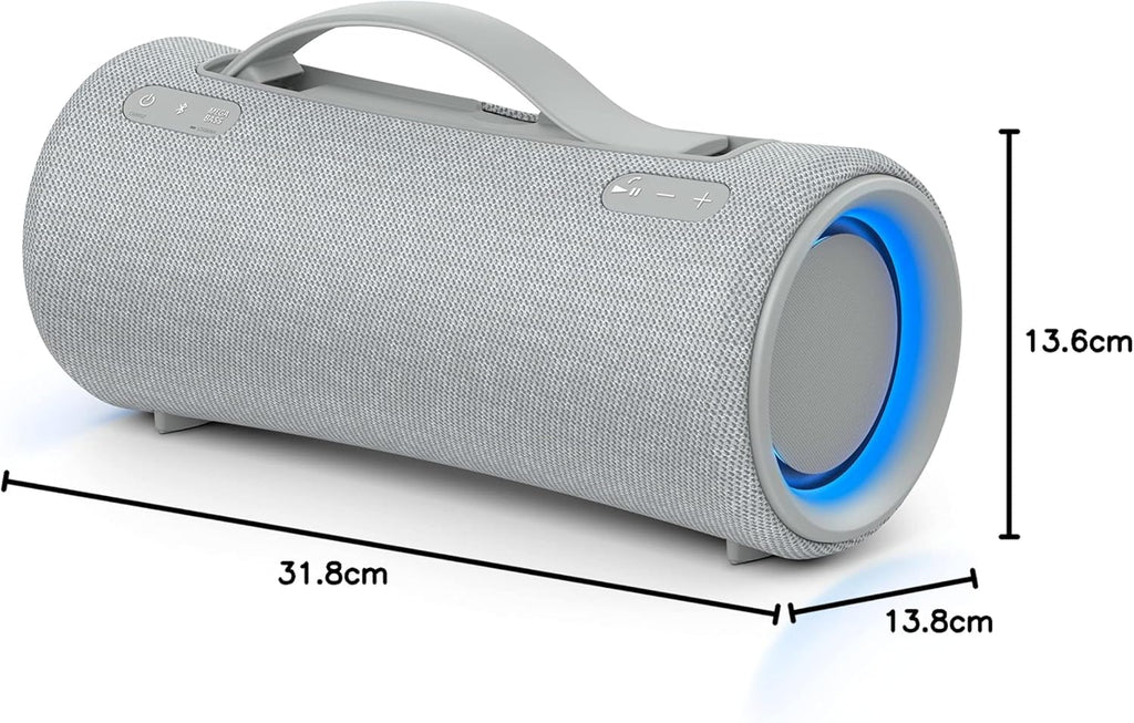 Sony SRS-XG300 - Draagbare draadloze bluetooth-speaker met krachtig feestgeluid en verlichting - waterdicht, 25 uur batterijduur, smartphone en snellaadfunctie - Zwart