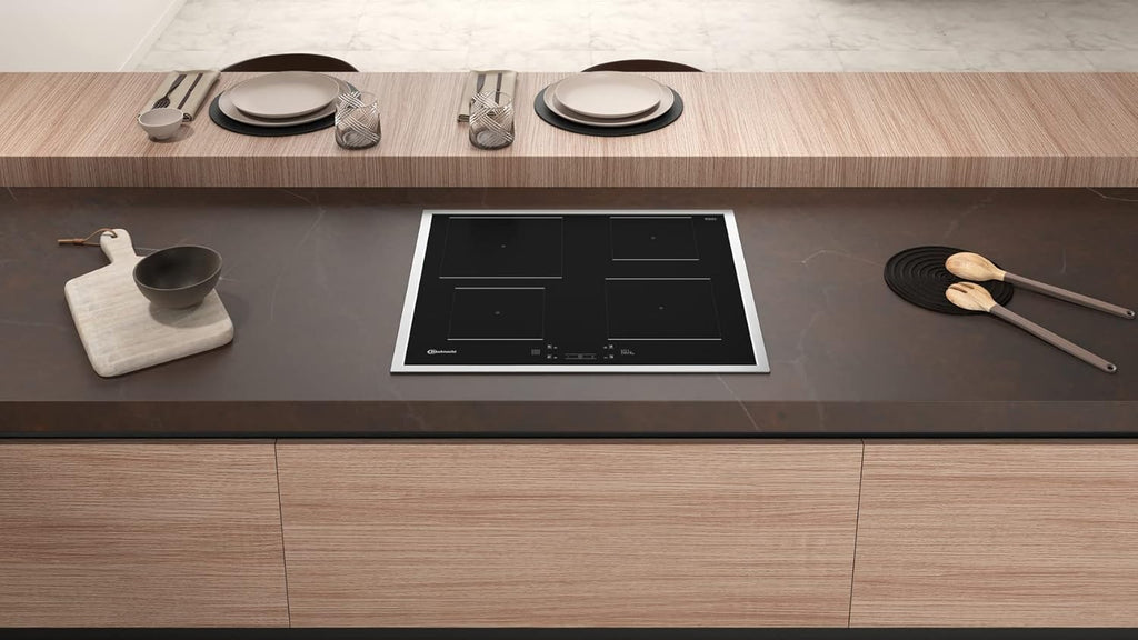 Bauknecht BAKO 566 IND Oven-Kookplaat combinatie/Inductiekookplaat (60 cm)/Hete lucht/Gentle Steam/Maxi Cooking/My Menue/Kookzones met Booster-functie/Ovenuittrek op 2 niveaus, RVS
