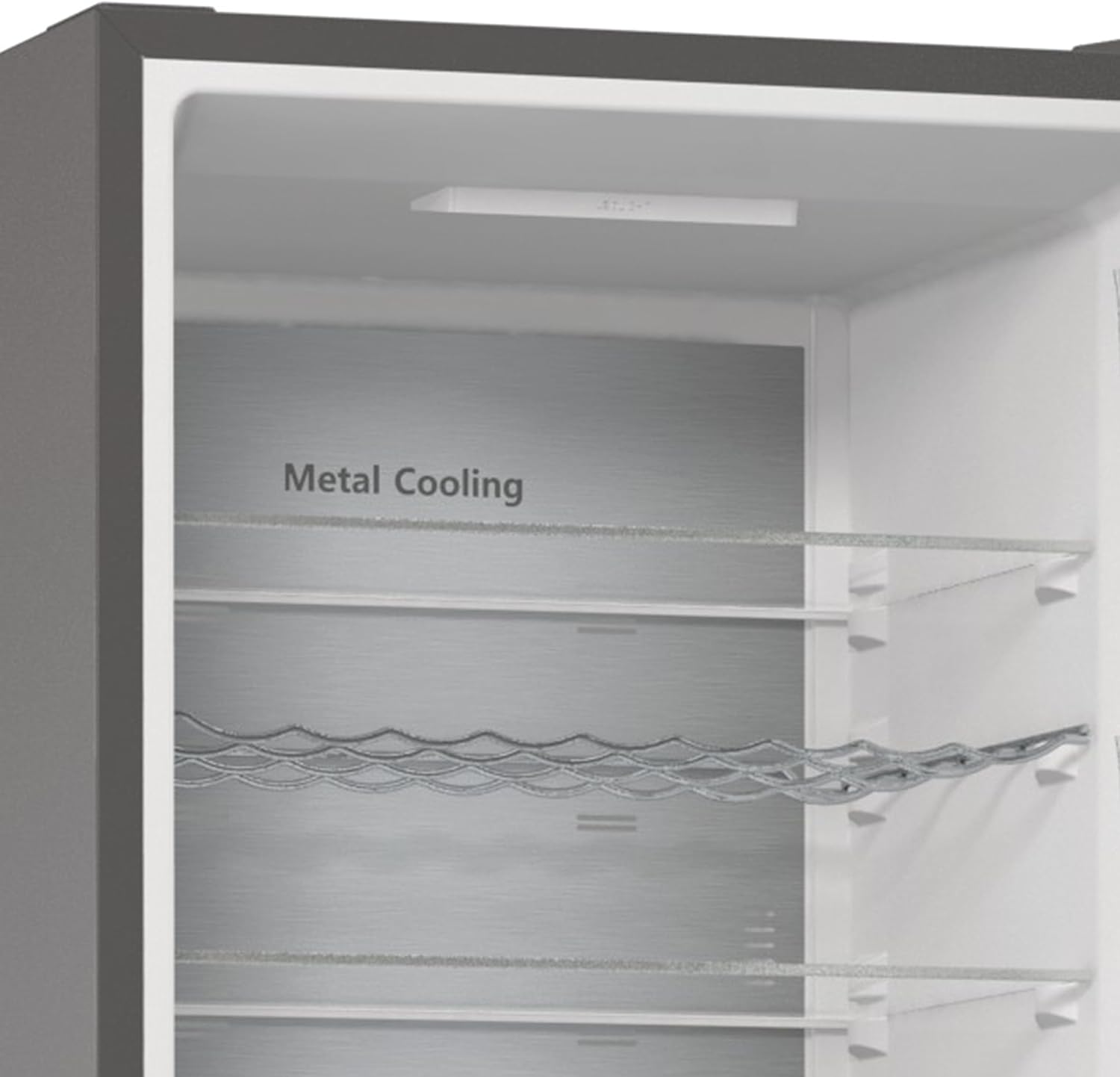 Hisense RB327N4AD2 koel-vriescombinatie/ NoFrostPlus/ Multiflow 360°/ HolidayMode/ FreshZone/ 182,4 cm/ koelgedeelte 171 l/ vriesgedeelte 85 l/ 41 dB/ 287 kWh/ jaar/ roestvrijstalen look