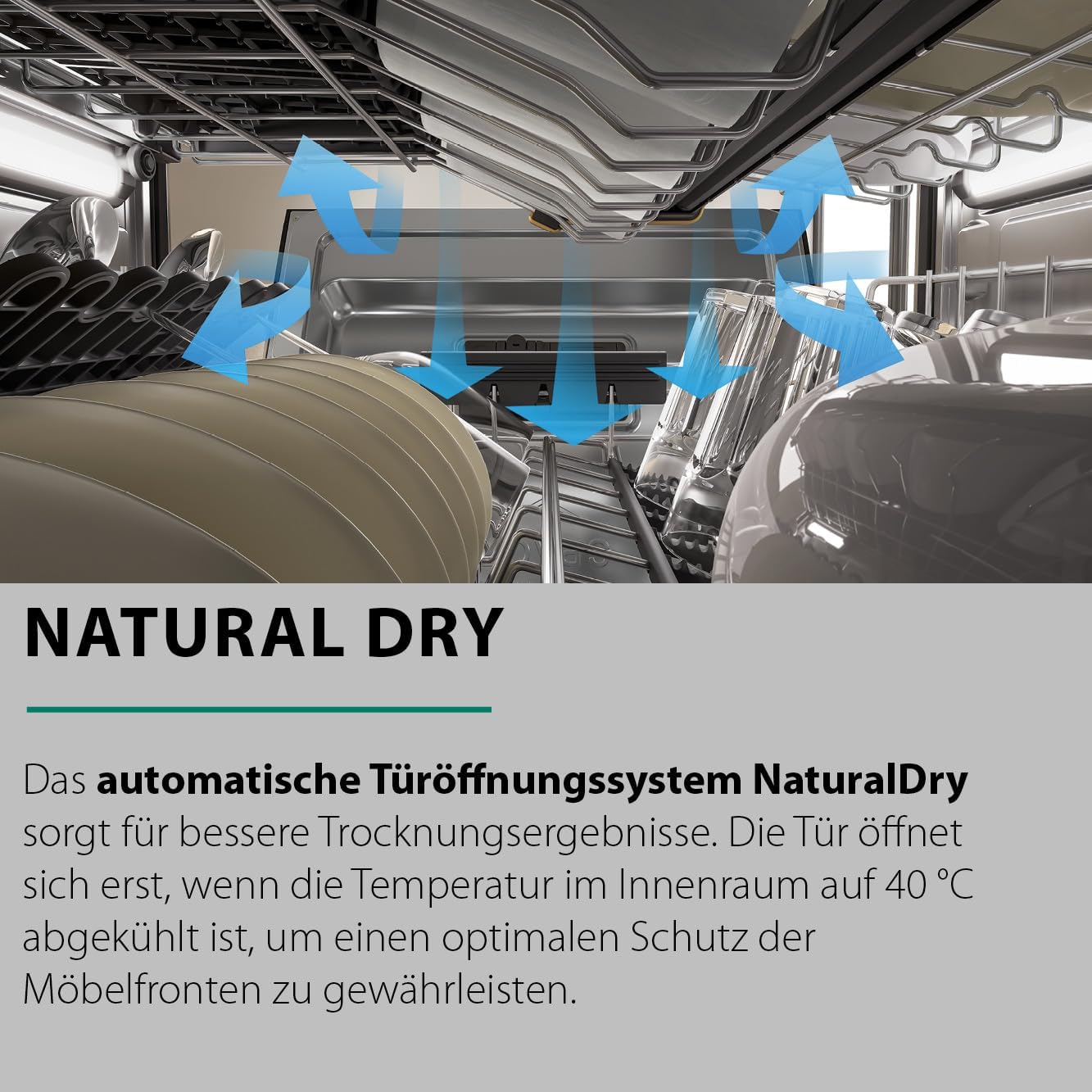 Bauknecht B7F HP43 XA Vrijstaande vaatwasser/ 60 cm/ 15 couverts/ PowerClean Pro-Effectieve hogedruksproeiers/ Natural Dry-Automatische deuropening-Betere droging/ Maxi Space-Meer binnenruimte