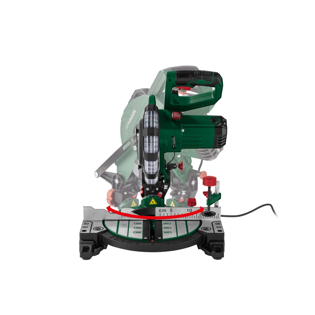PARKSIDE® Afkort- en verstekzaag »PKS 1500 C4«, 1500 W, met laser - B-keus, zo goed als nieuw