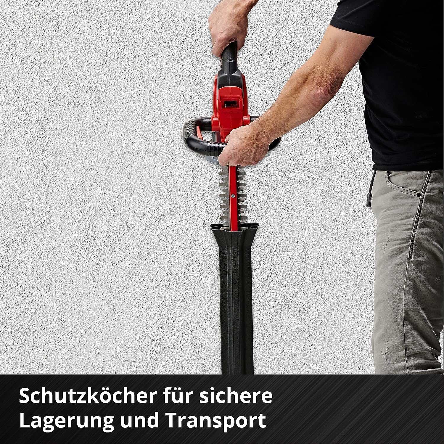 Einhell Accu-heggenschaar ARCURRA 18/55 Power X-Change (18 V, 55 cm snijlengte, 18 mm tandafstand, incl. snoeiafvalvanger, smalle frontgreep, zonder accu)