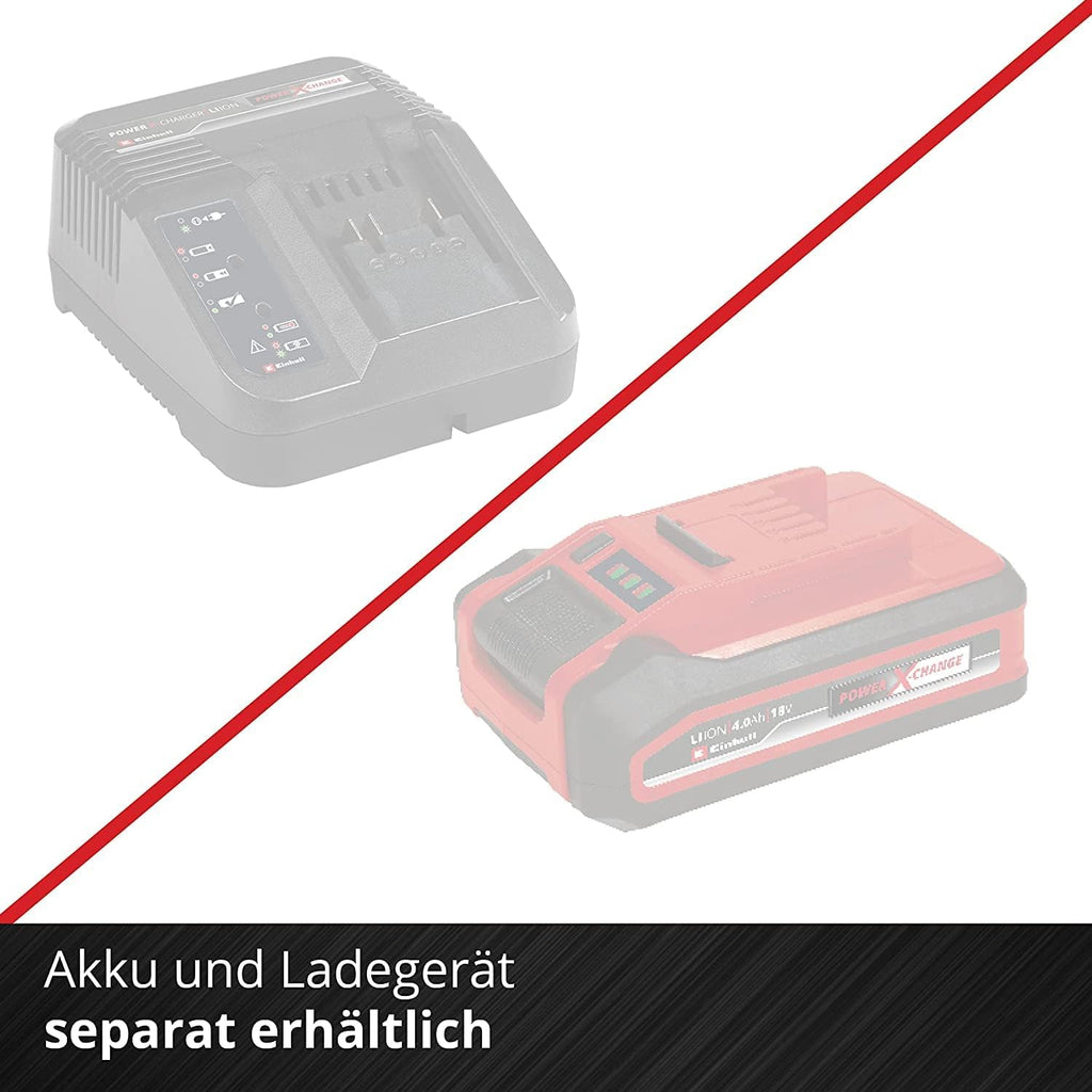 Einhell Accu heggenschaar GE-CH 18/60 Li-Solo Power X-Change (18 V, 60 cm zwaardlengte, 22 mm tandafstand, draaibare handgreep, incl. snoeiafvalvanger, zonder accu)