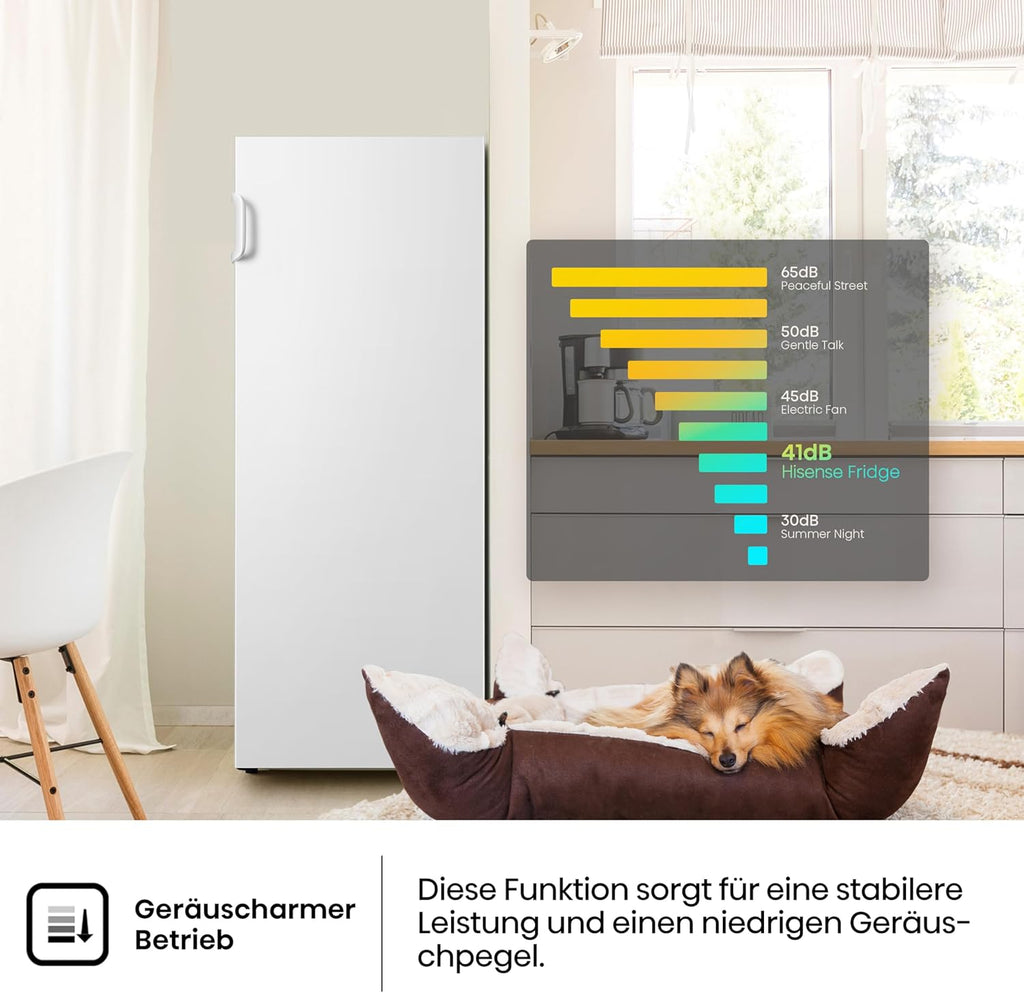 Hisense FV191N4AW2 Vriezer/ TotalNoFrost/ SuperFreeze/ Deuralarm/ Multiflow 360°/ BigBox/ 143,4 cm/ Vriesgedeelte 147 l/ 41 dB/ 205 kWh/Wit