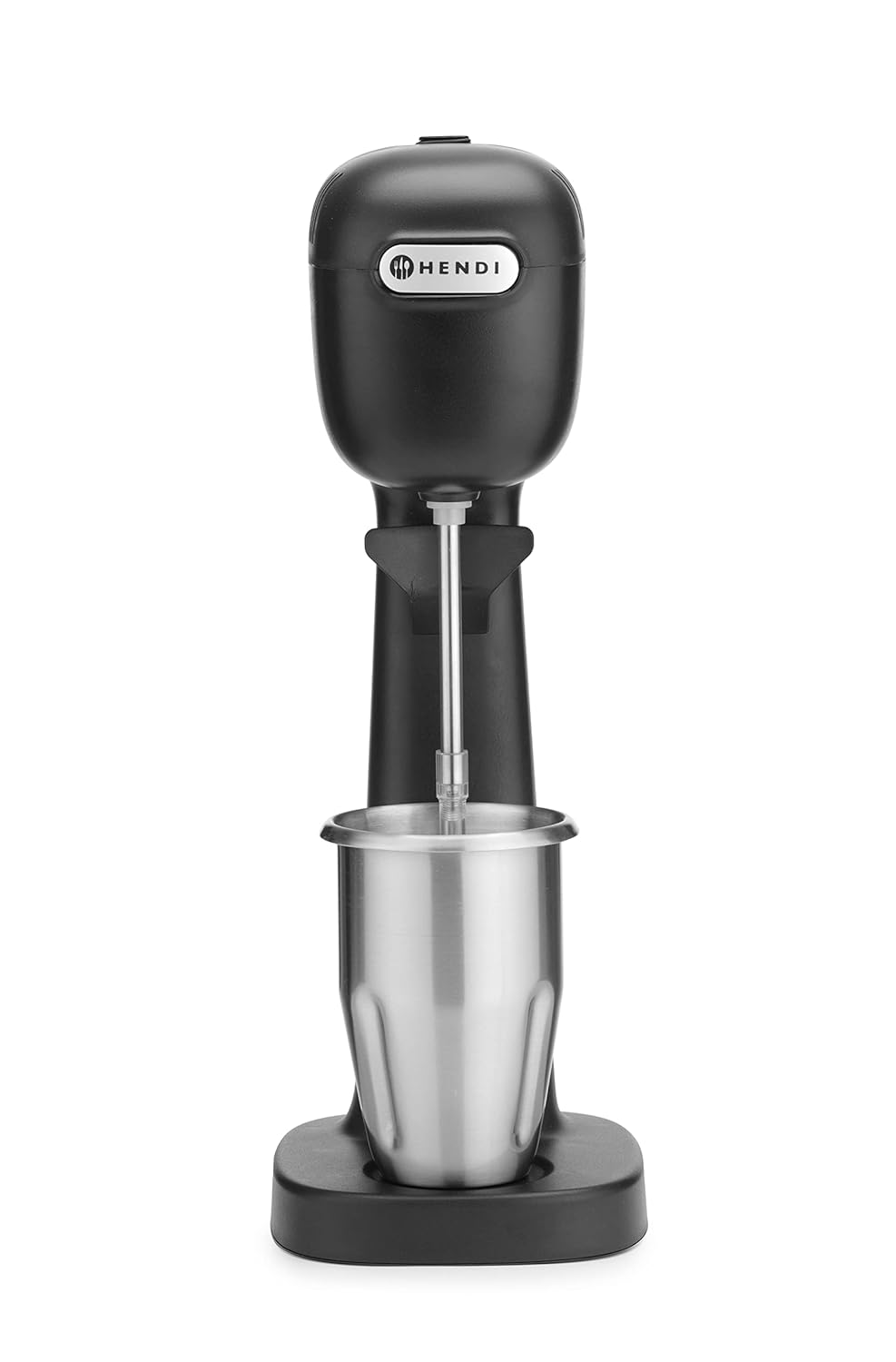 HENDI Melkshake Maker, Incl. 2 mengbekers (roestvrij staal en polycarbonaat) en 4 verwisselbare roerwerken, Drinkmixer, Frappés, Drankmixer, 230V/400W, 170x196x(H)490mm, Karamel