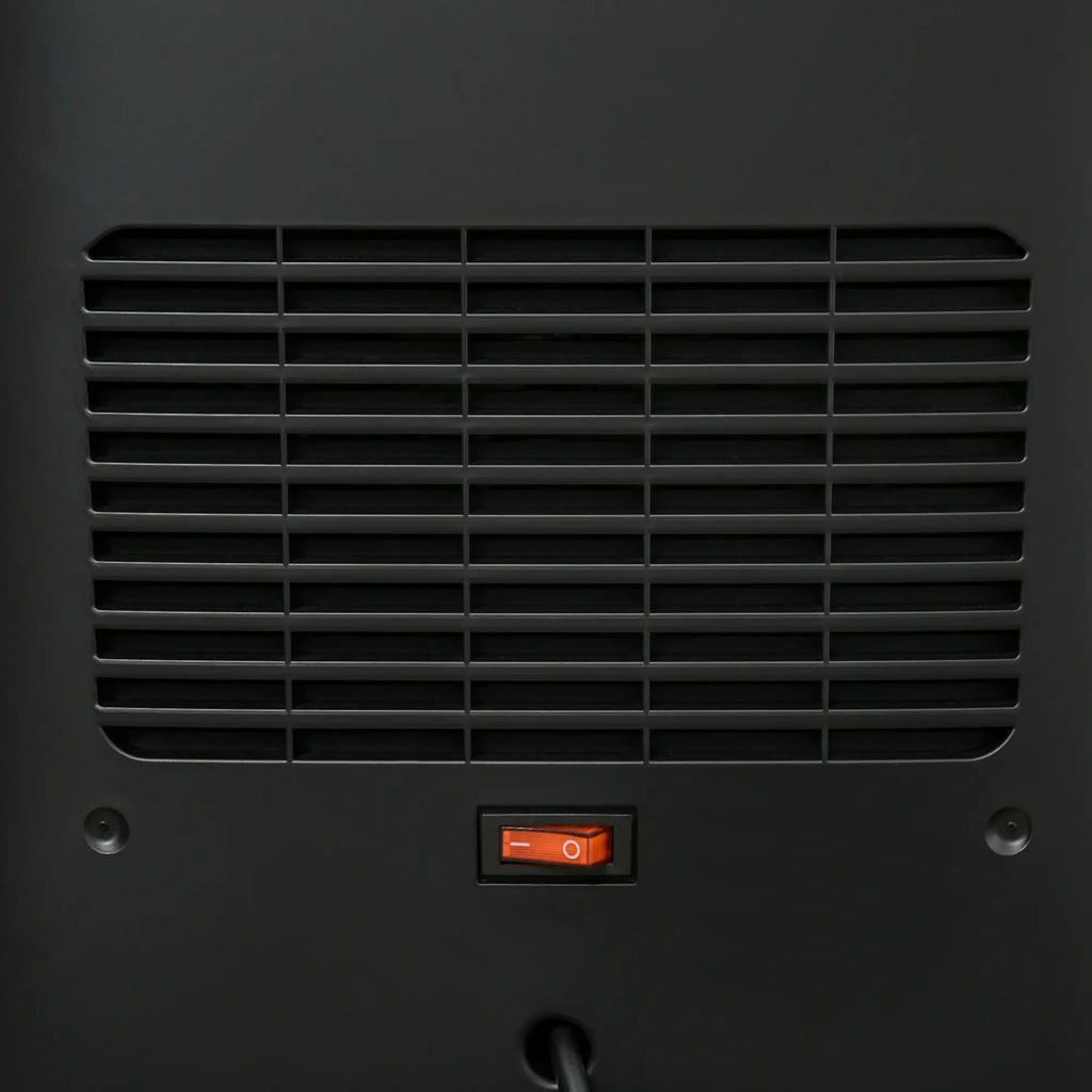 HOMCOM Elektrische verwarming ventilator LED-vlameffect afstandsbediening